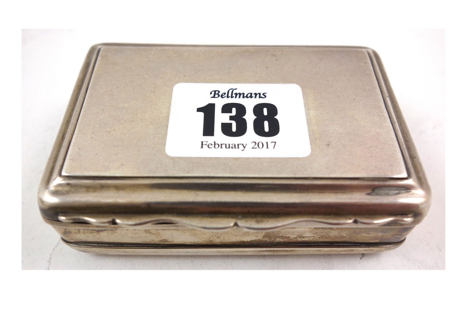 Appraisal: A George IV Scottish rectangular silver snuff box George McHattie