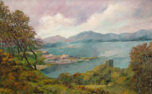 Appraisal: Kay Robson mid th century- Above Donollie Castle Argyll oil