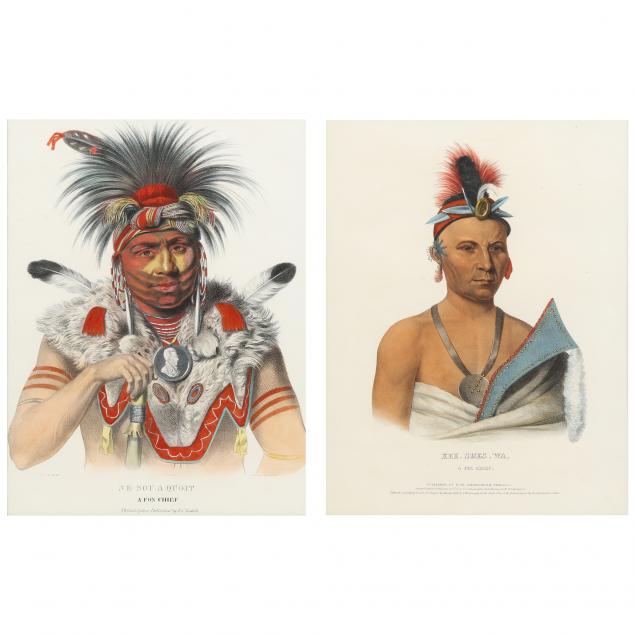 Appraisal: MCKENNEY AND HALL TH CENTURY KEE-SHES-WA A FOX CHIEF NE-SOU-A