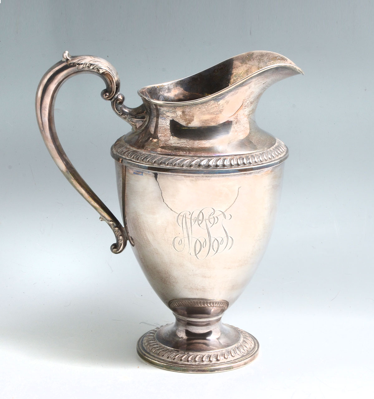 Appraisal: STERLING AMSTON WATER PITCHER Approx Troy ounces Sterling -pint water