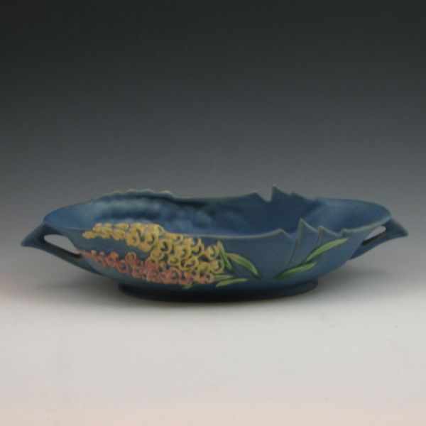 Appraisal: Roseville Foxglove bowl in blue Marked Roseville USA - ''