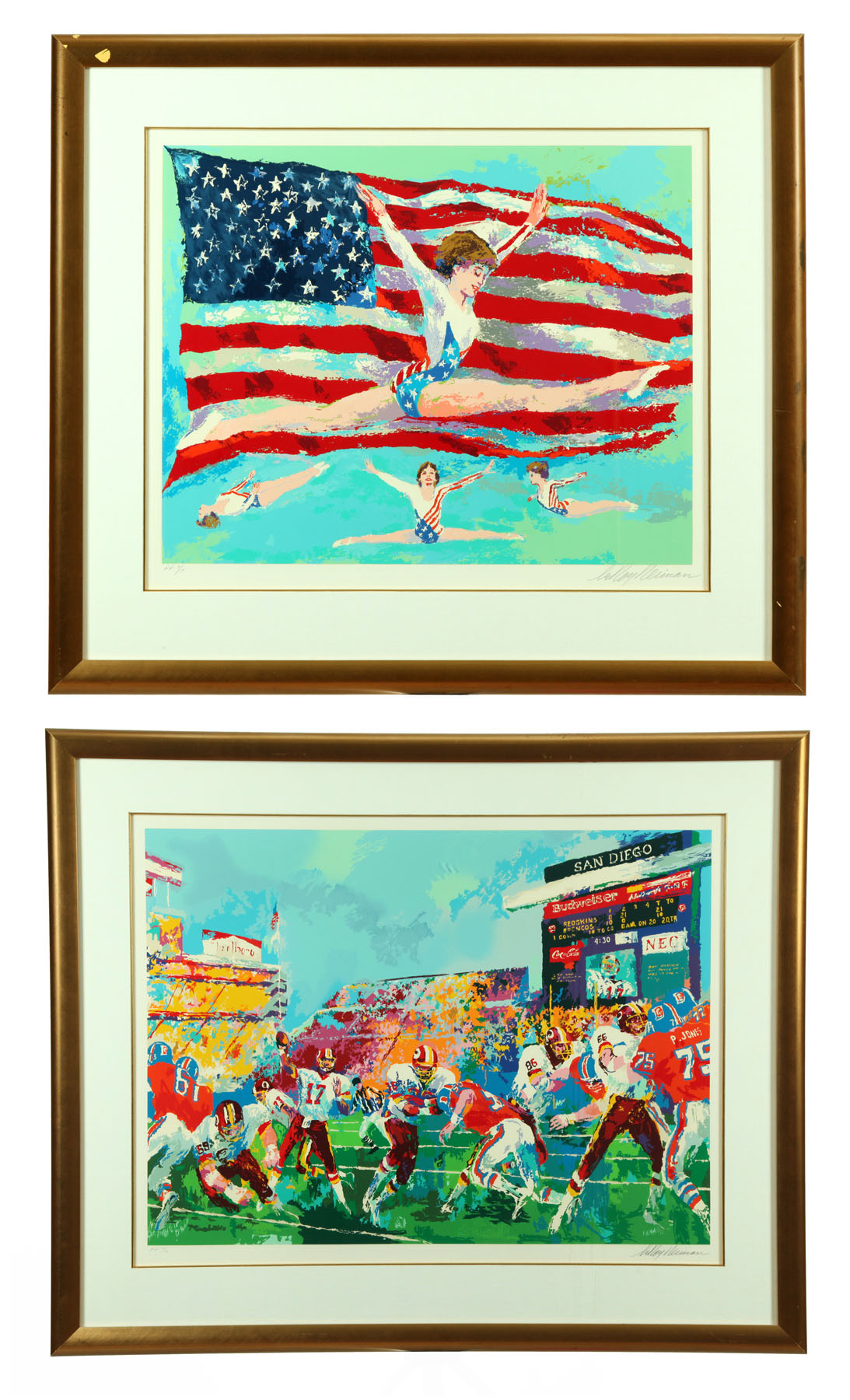 Appraisal: TWO PRINTS BY LEROY NEIMAN AMERICAN - Serigraphs on paper