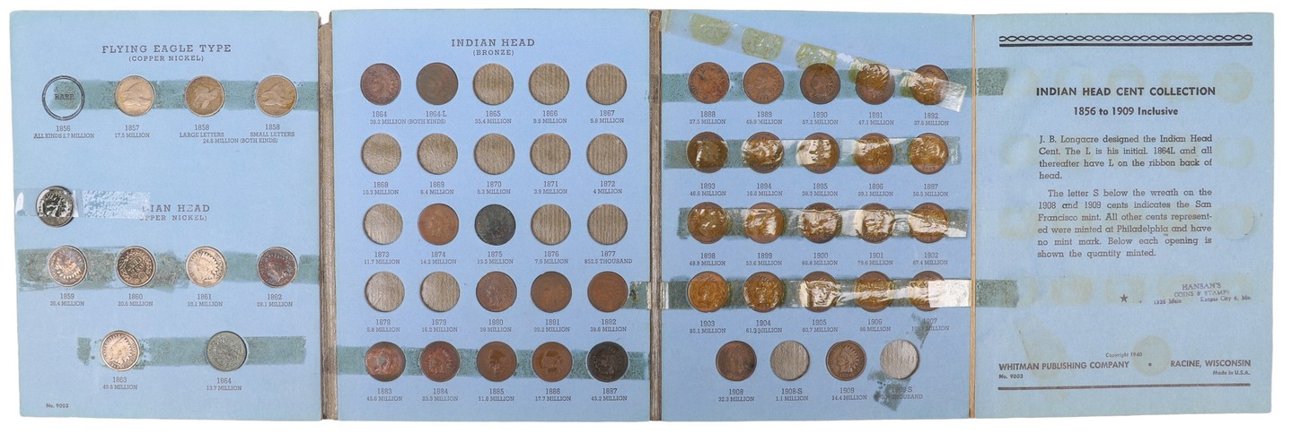 Appraisal: Indian Head cent folio - coins