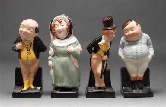 Appraisal: Four Royal Doulton china figurines from the Charles Dickens collection