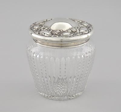 Appraisal: An American Brilliant Cut Crystal Biscuit Barrel or Tobacco Jar