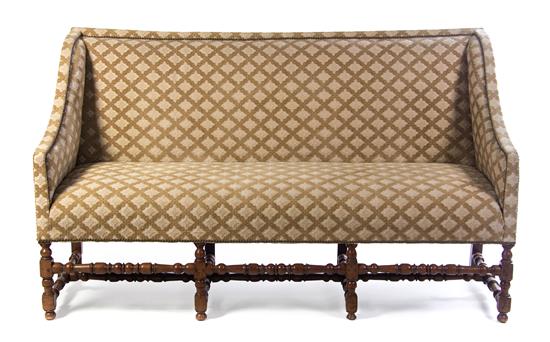 Appraisal: Sale Lot A Jacobean Style Upholstered Sofa having a padded