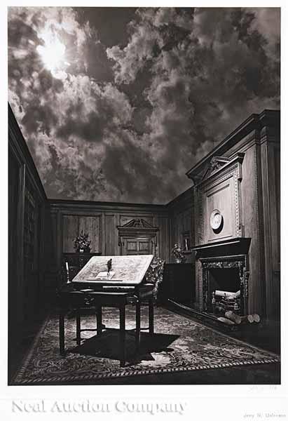 Appraisal: Jerry N Uelsmann American Florida b Man Walking on Desk