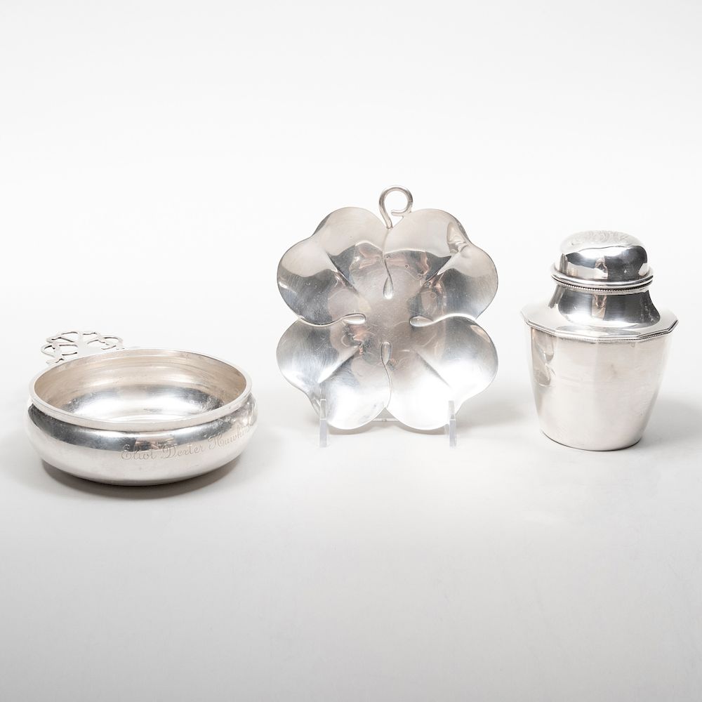 Appraisal: Three American Silver Articles Each marked 'Sterling' Comprising A Tiffany