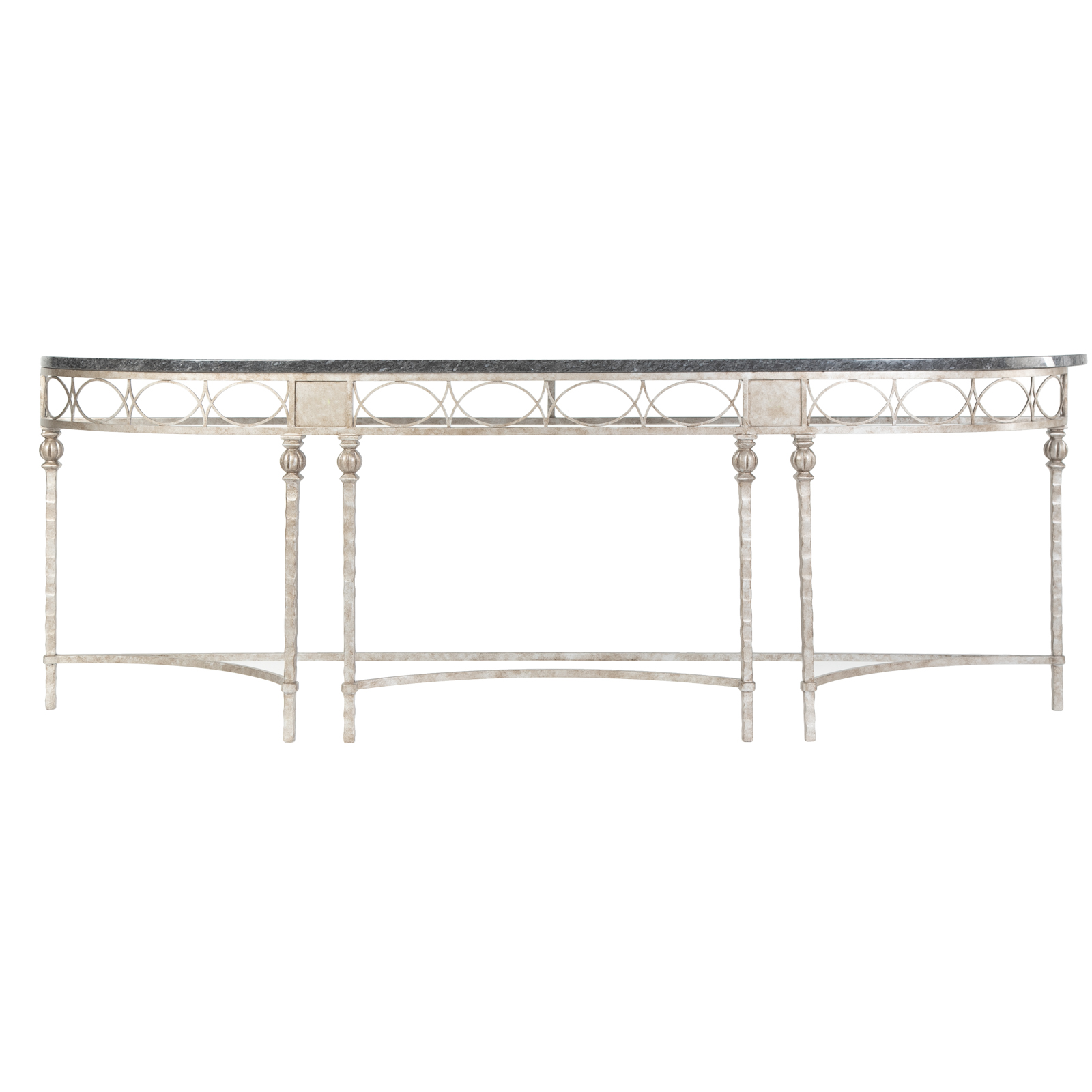 Appraisal: CUSTOM CONTEMPORARY MARBLE TOP CONSOLE TABLE From McLain Wiesand on