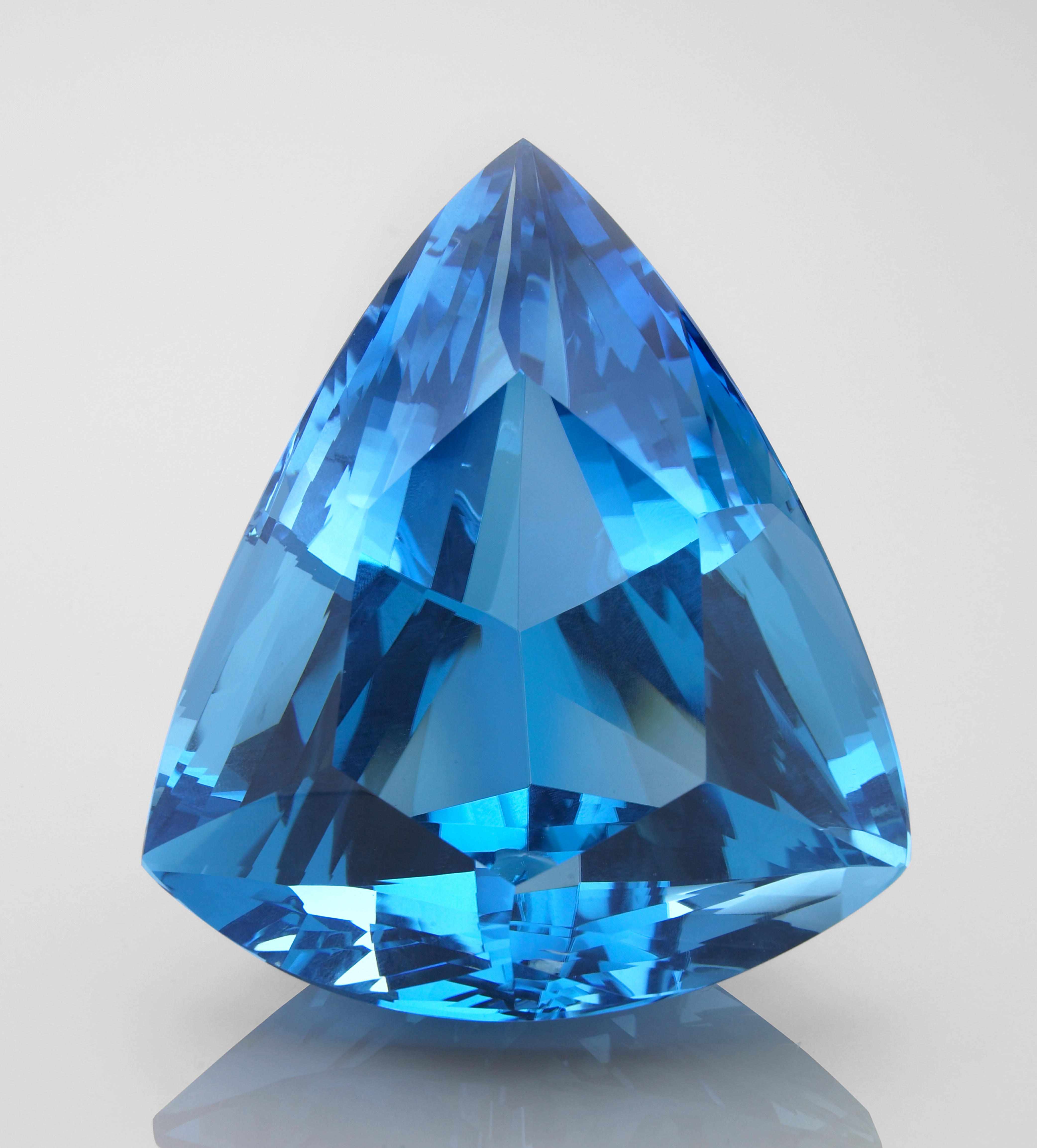 Appraisal: Large and Impressive Blue Topaz Brazil Blue topaz is certainly