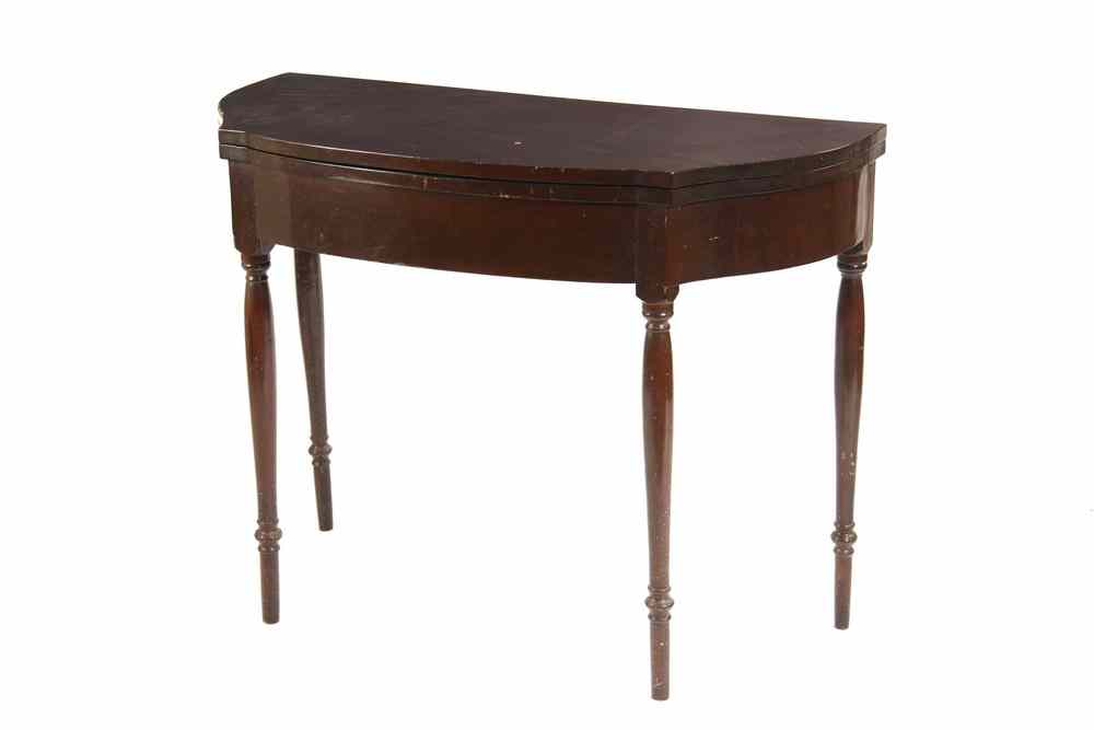 Appraisal: SHERATON COUNTRY CARD TABLE - Sheraton Swing-Leg Card Table having