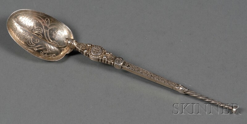 Appraisal: George V Celtic Revival Decorative Spoon Birmingham Elkington Co makers