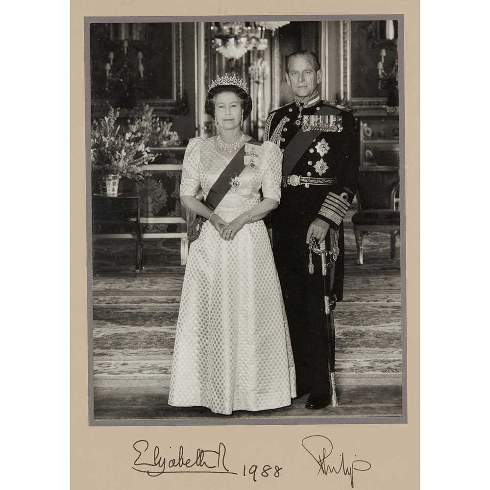 Appraisal: QUEEN ELIZABETH II PRINCE PHILIP DUKE OF EDINBURGH PHOTOGRAPH x