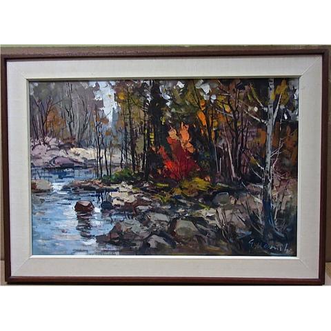 Appraisal: GEZA GORDON MARICH CANADIAN - FALL RIVER SCENE - LAURENTIANS