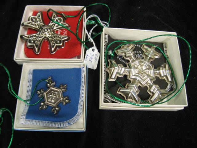 Appraisal: Sterling Silver Christmas Ornaments