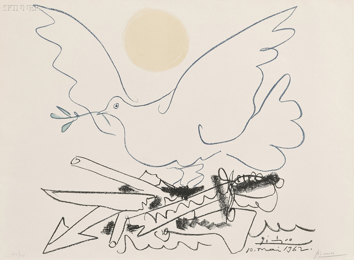 Appraisal: After Pablo Picasso Spanish - Colombe au soleil published by