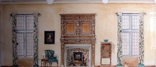 Appraisal: Artist Smith Brandon early th century Title Room Elevation with