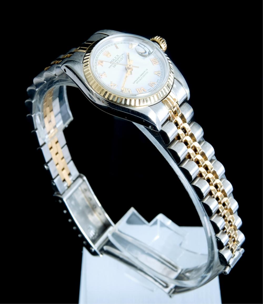 Appraisal: ROLEX DATEJUST STEEL K GOLD LADIES WATCHRolex Datejust Steel K