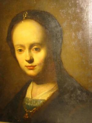 Appraisal: ENGLISH SCHOOL th Century Portrait of a Lady head and