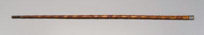 Appraisal: North Carolina folk art walking stick hickory with probably original