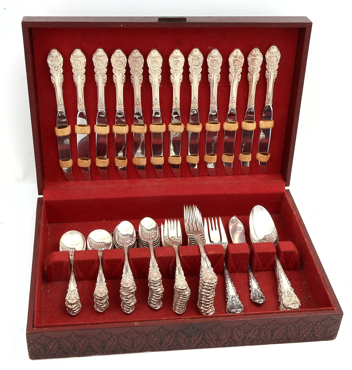 Appraisal: PC WALLACE ''SIR CHRISTOPHER'' STERLING FLATWARE Almost troy ounces comprised