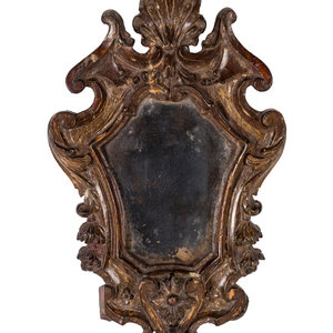 Appraisal: A Venetian Carved and Painted Mirror th th Century Height