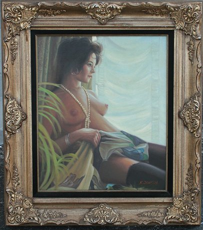 Appraisal: JONSON K American th C Nude Self Portrait Oil C