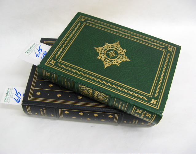 Appraisal: FIFTEEN LEATHER BOUND BOOKS each with gilt stamped covers and