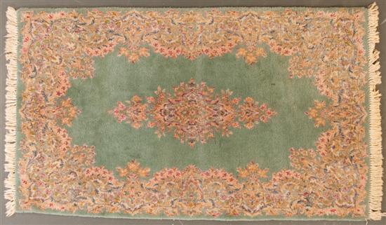 Appraisal: Kerman medallion rug Iran circa x