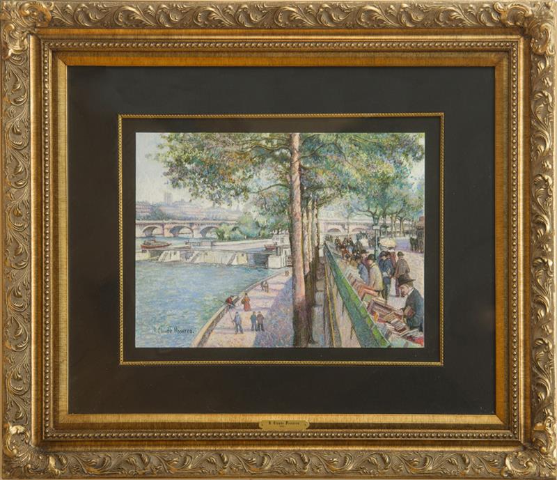 Appraisal: HUGUES CLAUDE PISSARRO b LES CHAPEAUX - MELON PARIS Pastel