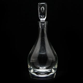 Appraisal: Steuben Crystal Decanter mid th century faceted air trap stopper