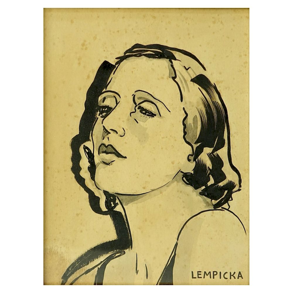 Appraisal: Tamara Lempicka Polish - Attributed to Tamara Lempica Polish -