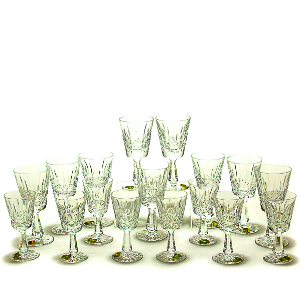 Appraisal: Set of Waterford Rosslare crystal stemware Includes claret glasses and