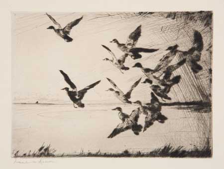 Appraisal: FRANK W BENSON Three etchings with drypoint Old Squaws No