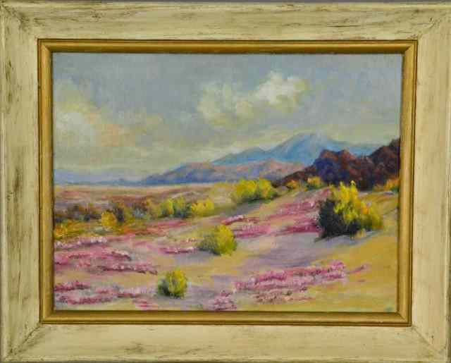 Appraisal: SIGNED ETHEL PRINGLE CANVAS BOARDSkillful plein air depiction of a