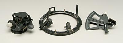 Appraisal: Three instruments x in Fairchild U S Army sextant black