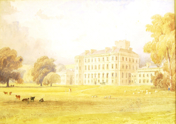 Appraisal: W Purser - Gordon Castle - Watercolour of a stately