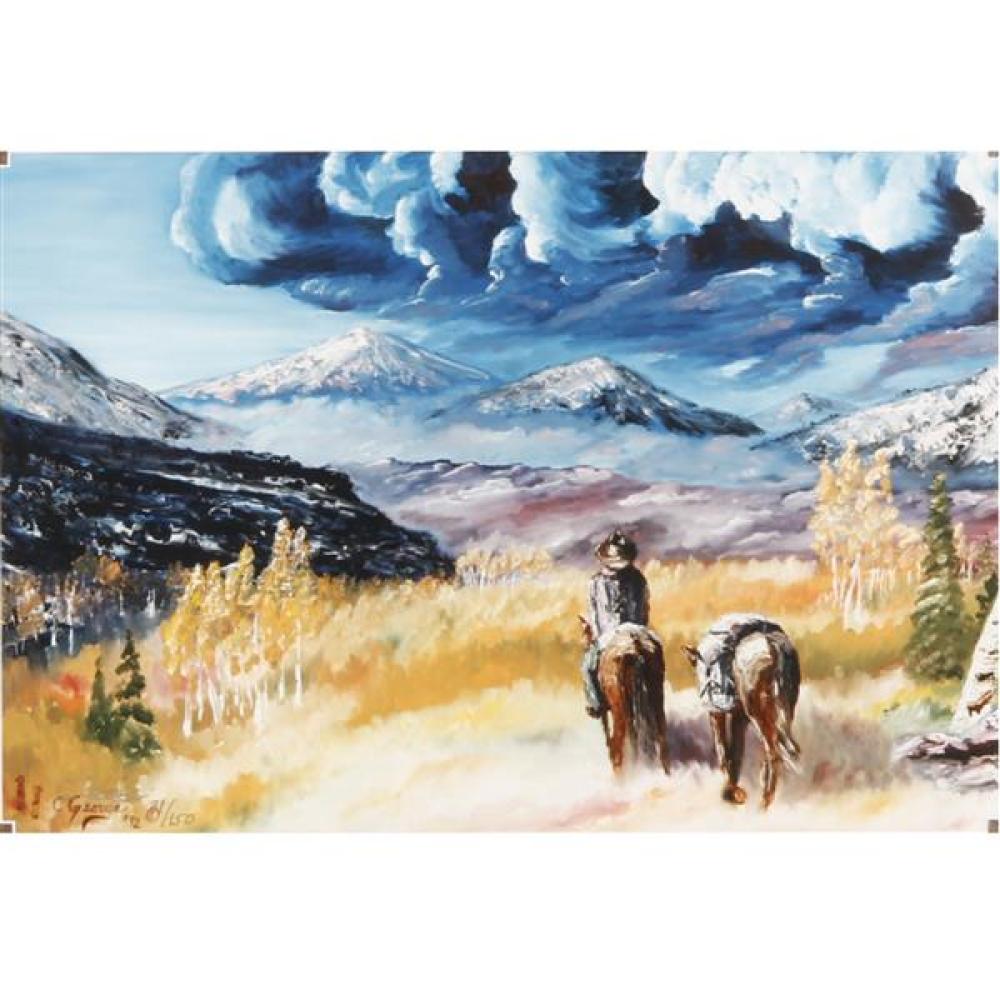 Appraisal: C GEORGE SPIRIT WINDS STUDIO WASHINGTON STATE 'HEADIN HOME' SIGNED