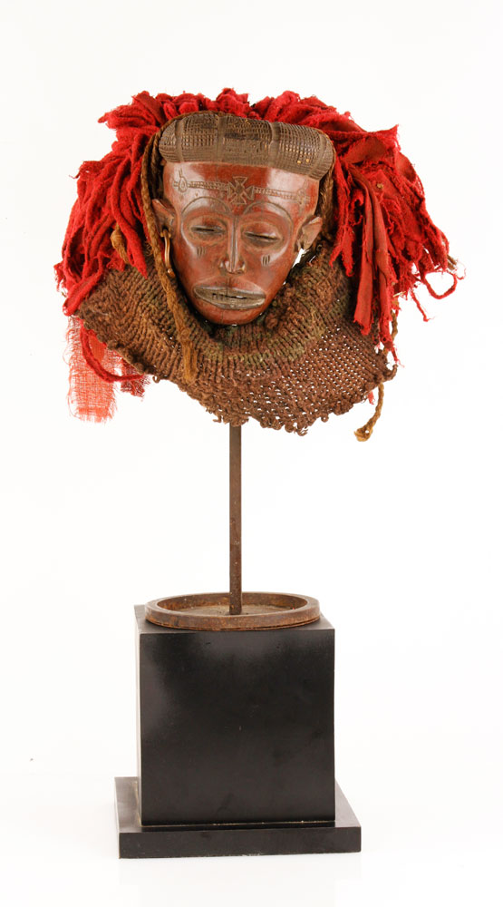 Appraisal: - Ceremonial Chokwe Mask Angola Ceremonial Chokwe mwana pwo mask