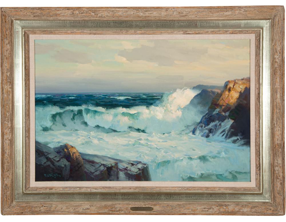 Appraisal: Paul Strisik American Massachusetts - Sparkling Surf oil on canvas