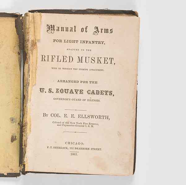 Appraisal: Ellsworth's Manual of Arms For Light Infantry Arranged for the