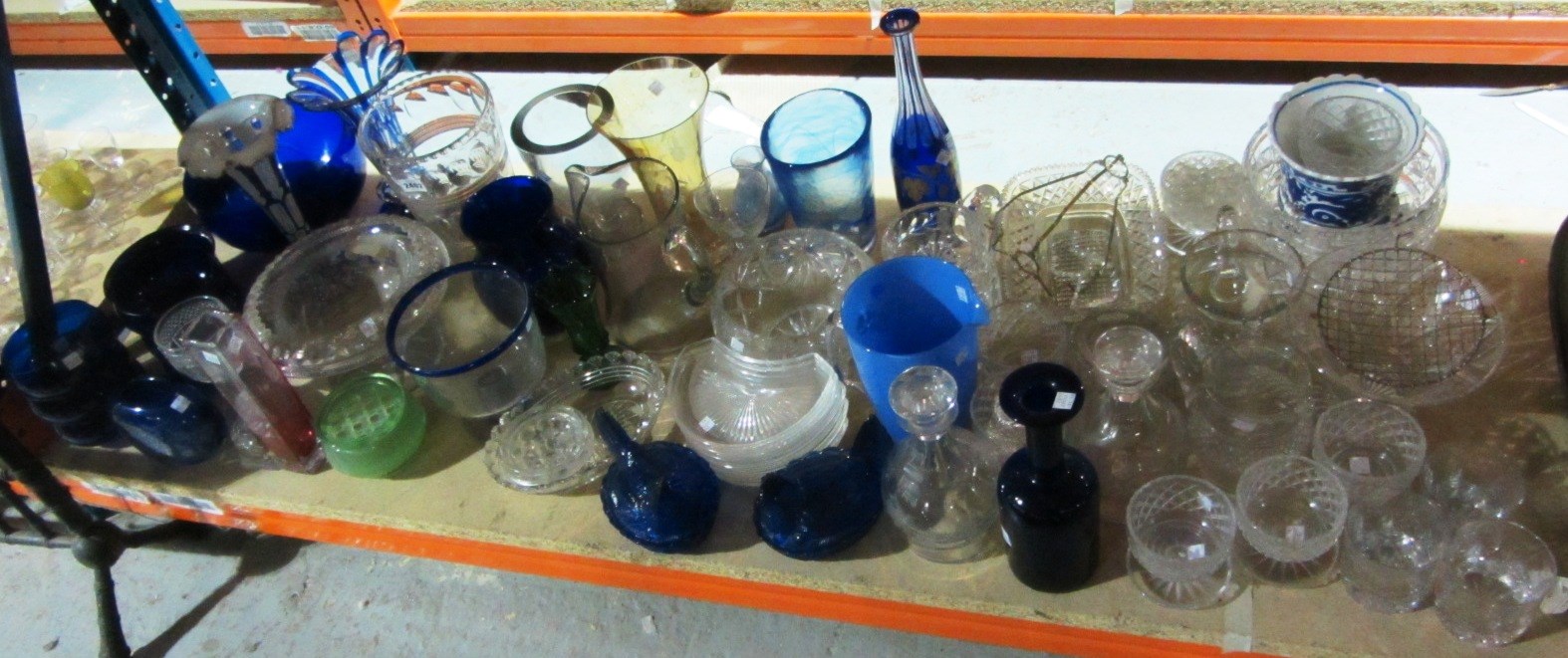 Appraisal: A large quantity of mainly th century mixed glass including