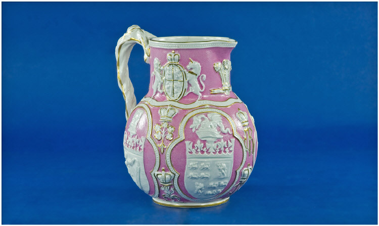 Appraisal: Cobridge Jug Showing Raised National Shields Of England Ireland Scotland