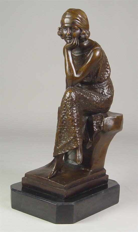 Appraisal: Bronze of Young Woman After Leiparus 's or later On