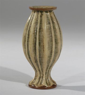 Appraisal: A Martin Brothers stoneware gourd vase by Walter Edwin Martin