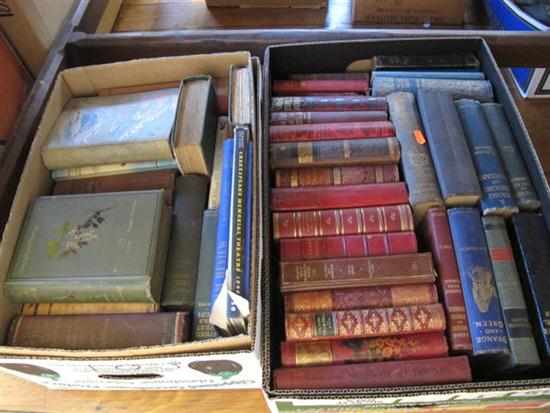 Appraisal: TWO BOXES OF ASSORTED ANTIQUARIAN BOOKS INCL MOORE''S POETICAL WORKS