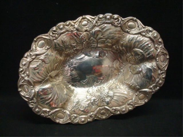 Appraisal: J E Caldwell Co Sterling Bowl Rococo with floral pattern