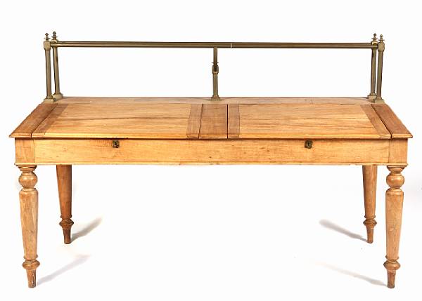 Appraisal: A Swedish ship's desk th century height in width ft