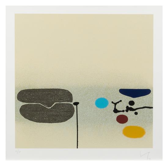 Appraisal: Sale Lot Victor Pasmore British - Points of contact no