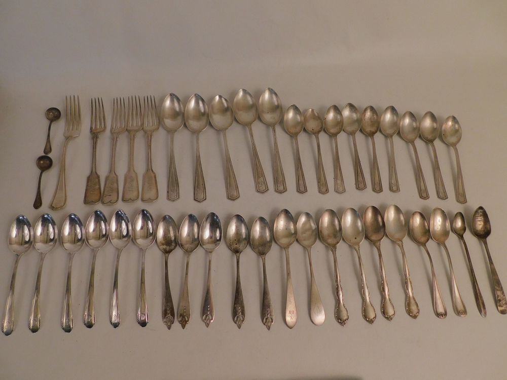 Appraisal: PIECES STERLING SILVER FLATWARE Assorted group pieces sterling flatware including